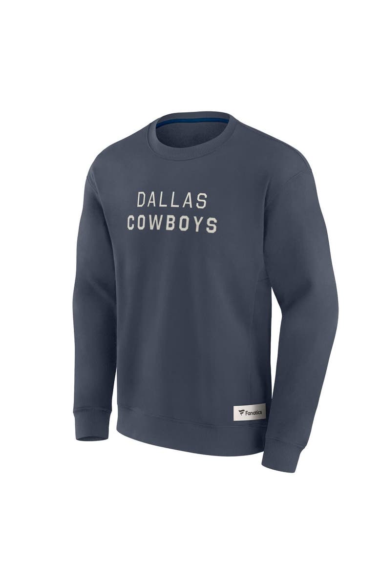 FANATICS Men's Fanatics Navy Dallas Cowboys Elements Future Ground Lettering Pullover Sweatshirt, Alternate, color, Navy