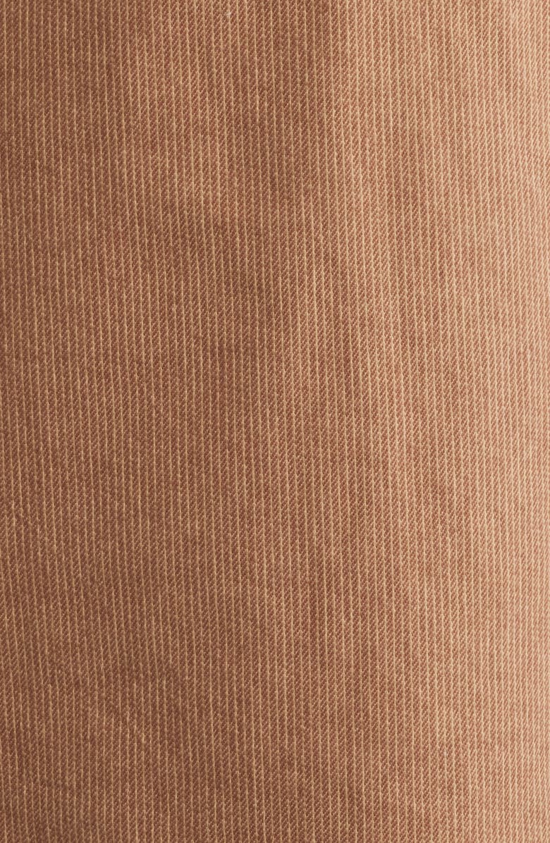 Brixton Brakeman Striped Half Zip Shirt, Alternate, color, Brown/ Tan Stripe