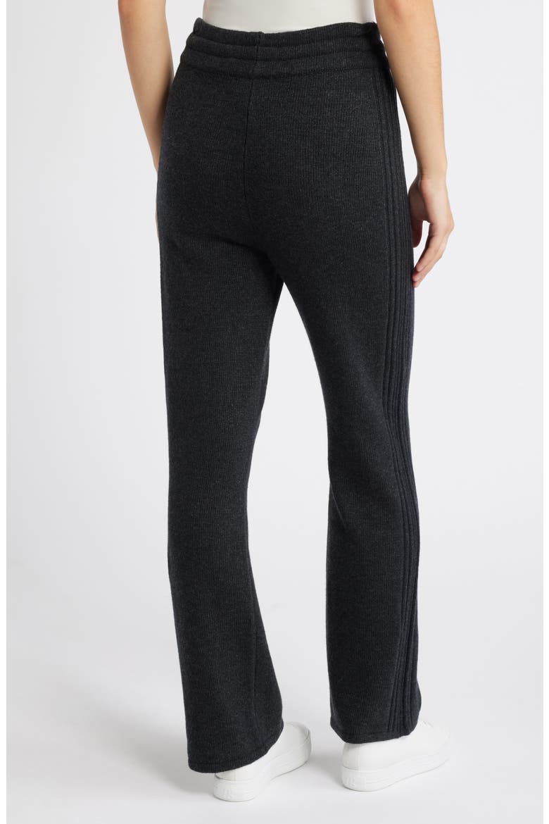 Rib Wide Leg Pants, Alternate, color, CHARCOAL HEATHER GREY
