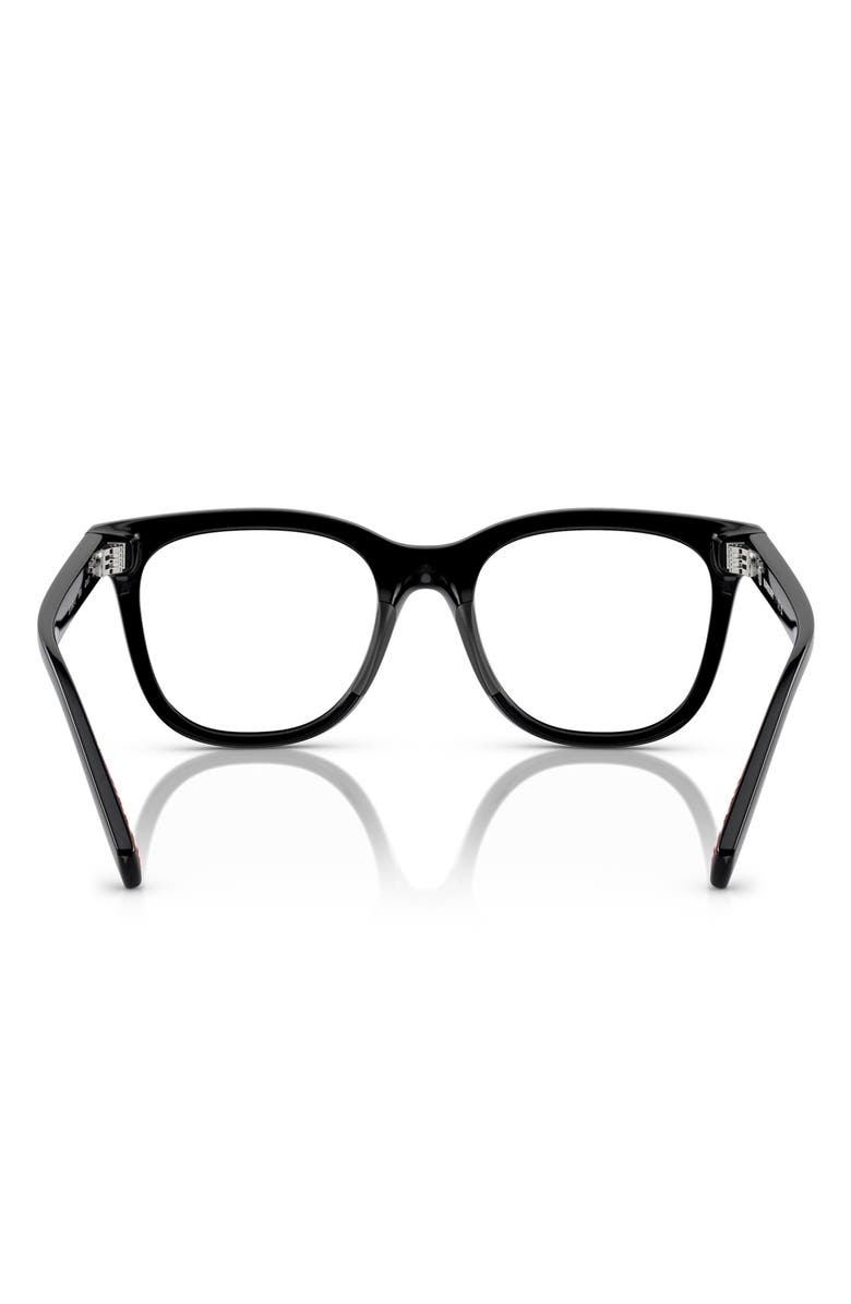 Burberry 47mm Square Optical Glasses, Alternate, color, Black / Demo Lens