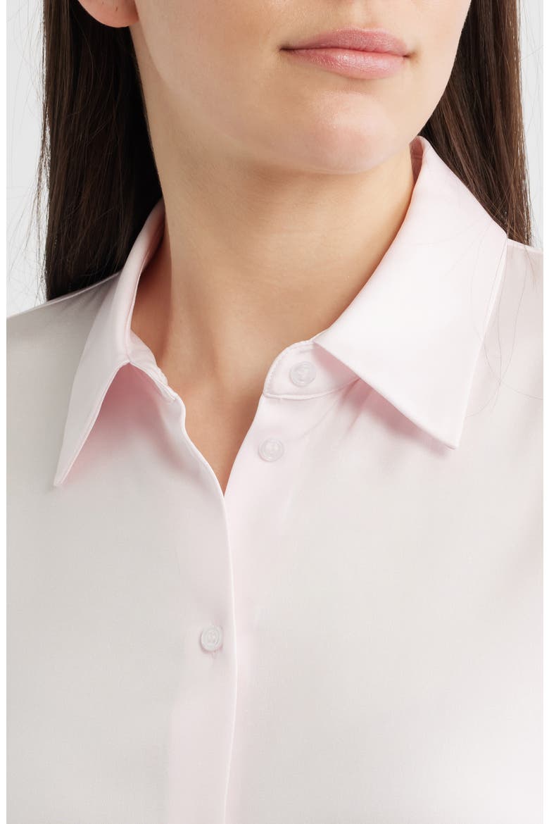 Bonya Stretch Silk Button-Up Shirt, Alternate, color, OCEAN ROSE