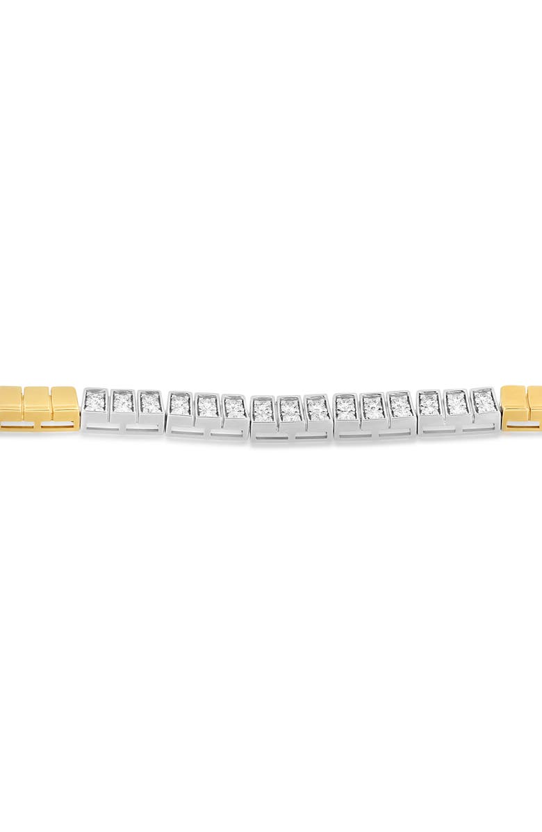 Bony Levy 18K Gold Cleo Half Diamond Tennis Necklace, Alternate, color, 18Kwy Gold