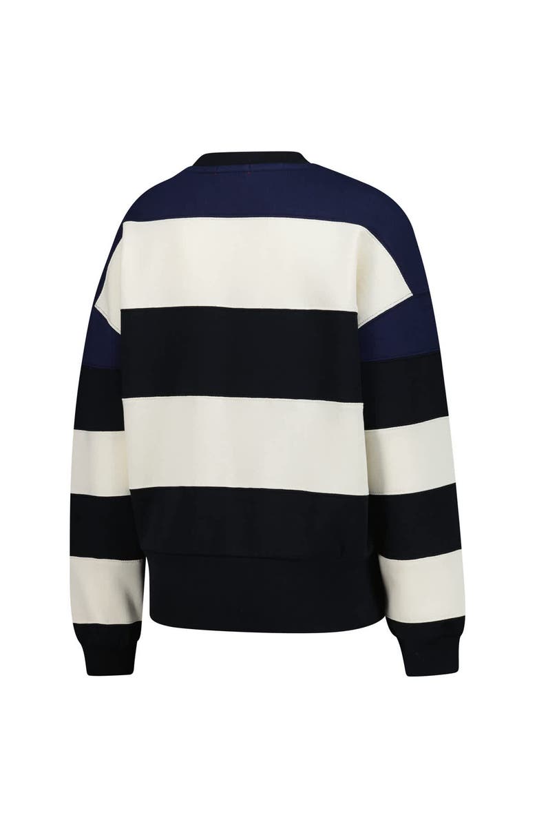 Mitchell & Ness Women's Mitchell & Ness Navy/Black Minnesota Twins Cooperstown Collection Blocked Fleece Pullover Sweatshirt, Alternate, color, Navy