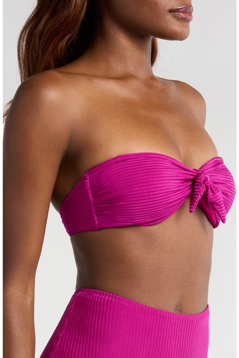 Ava Bandeau Bikini Top, Alternate, color, BERI MAGENTA