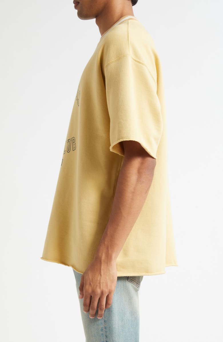 Golden Goose Journey Oversize Shirt Sleeve Graphic Sweatshirt, Alternate, color, Rattan