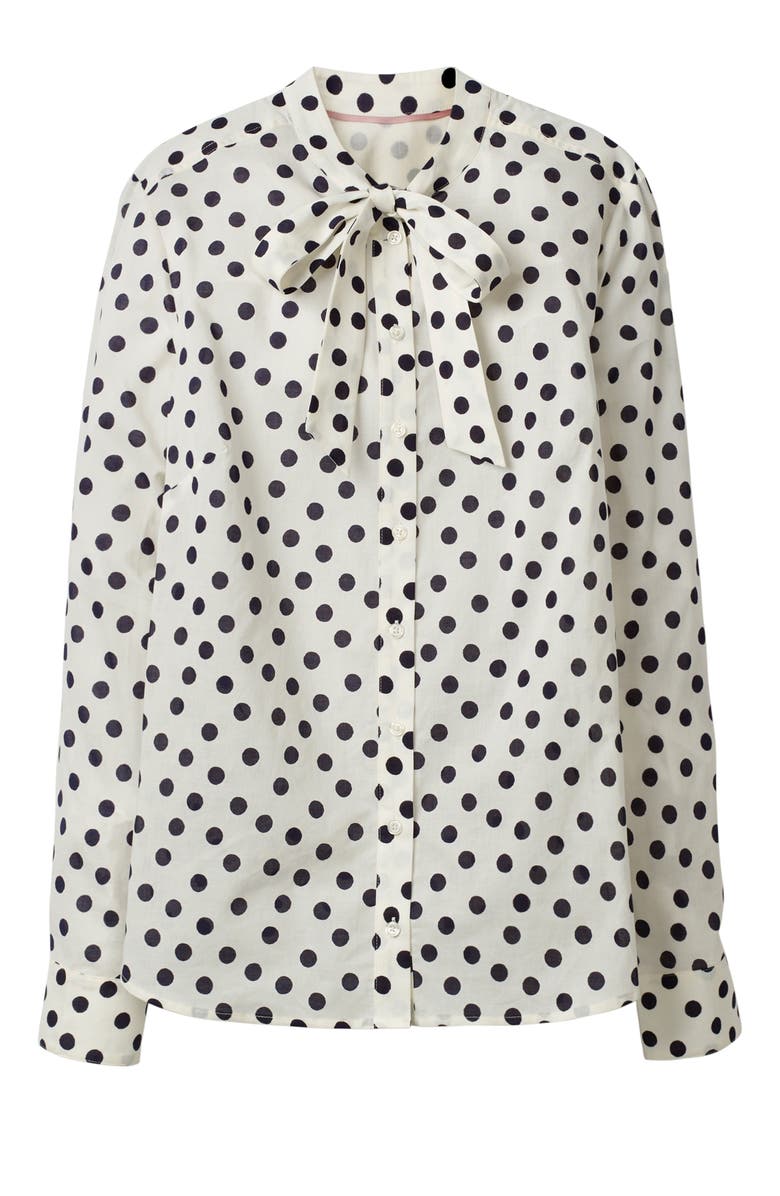 Boden Tie Neck Shirt, Alternate, color, 