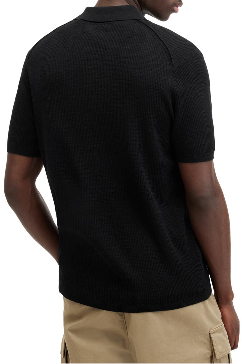 Aubrey Ribbed Polo, Alternate, color, BLACK
