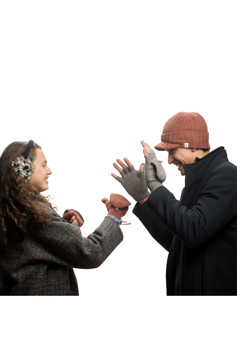 Bryant Fingerless Gloves w/ Flap, Alternate, color, Linen