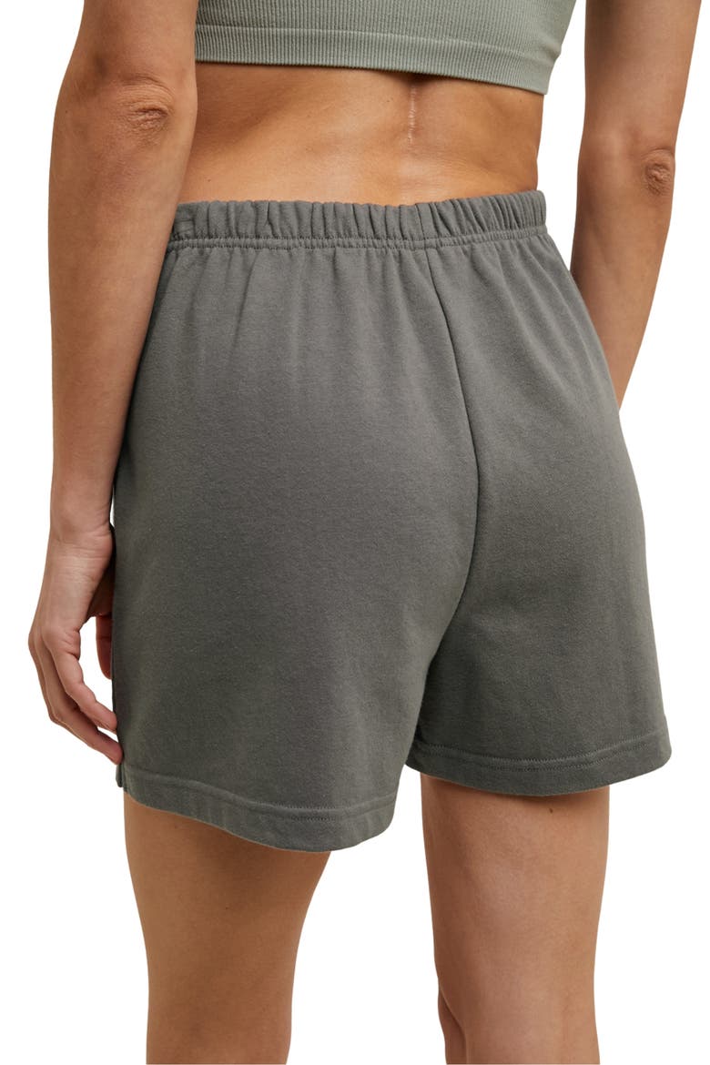French Terry Shorts, Alternate, color, CHARCOAL