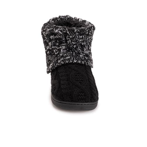 Muk Luks Rochelle Slipper Boot In Black