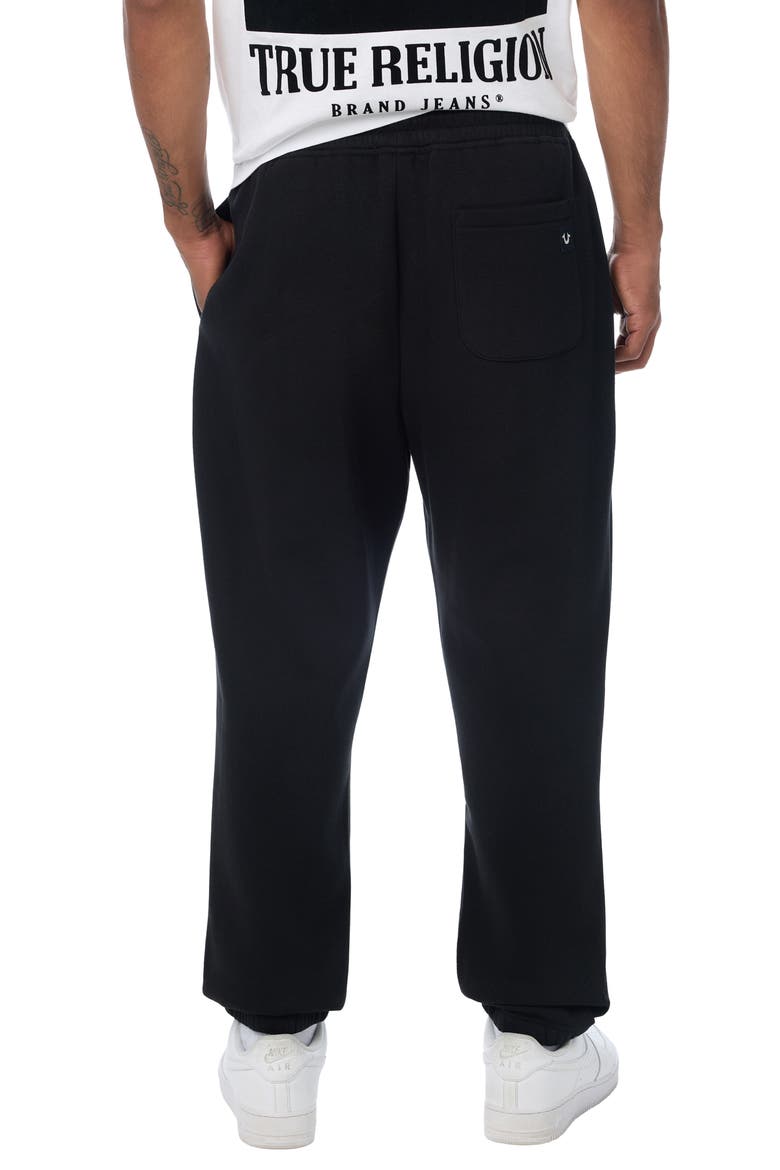Rope Logo Joggers, Alternate, color, JET BLACK