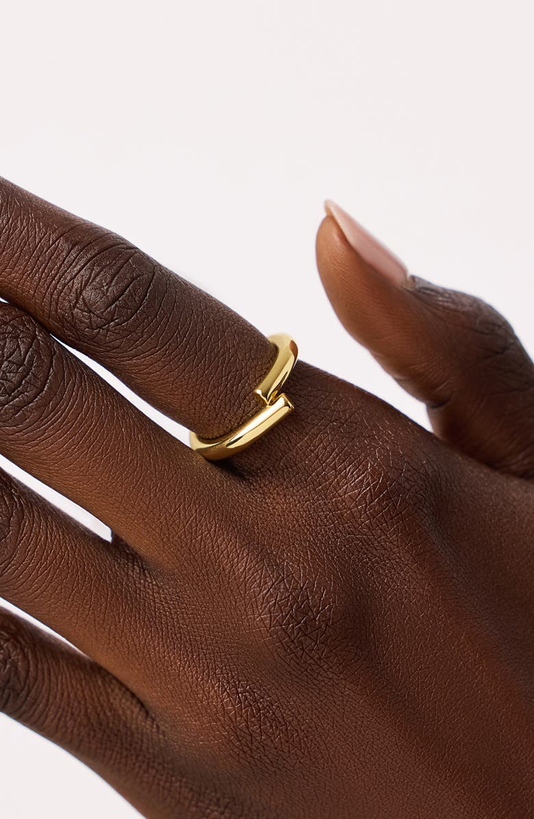 Ana Luisa Gold Band Ring - Clover, Alternate, color, 