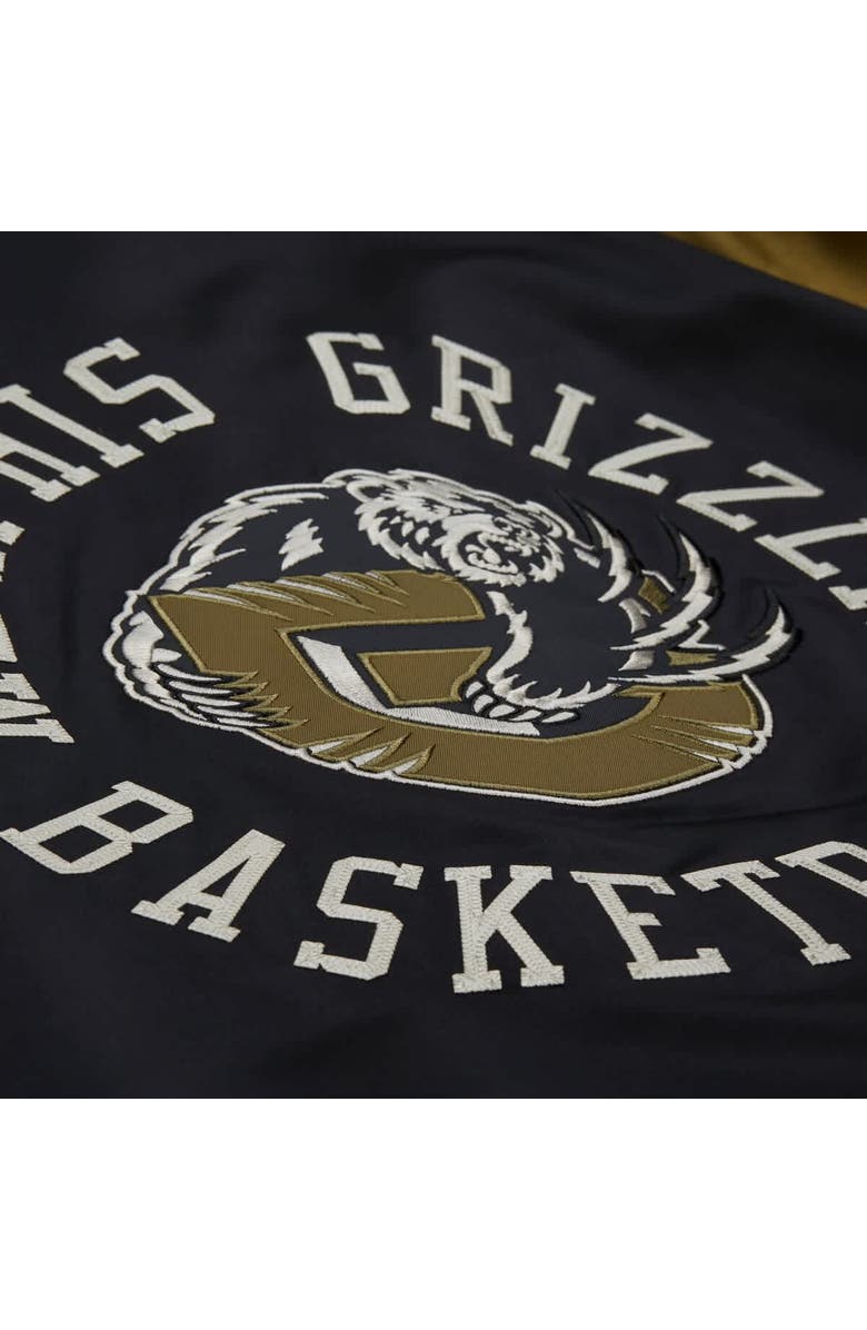 Mitchell & Ness Men's Mitchell & Ness Olive/Black Memphis Grizzlies Clutch Satin Raglan Full-Snap Jacket, Alternate, color, Olive