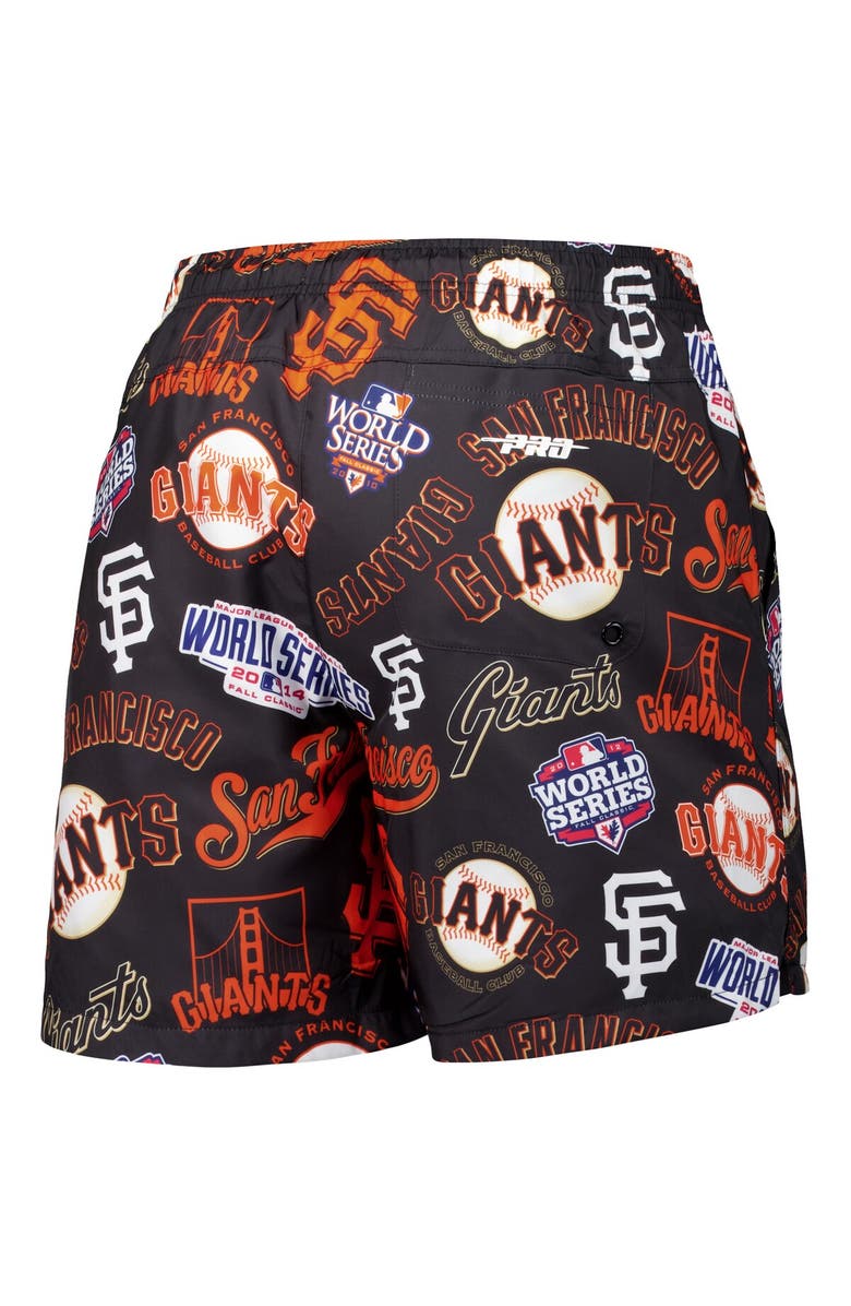 PRO STANDARD Men's Pro Standard Black San Francisco Giants Toss Logo Woven Shorts, Alternate, color, Black