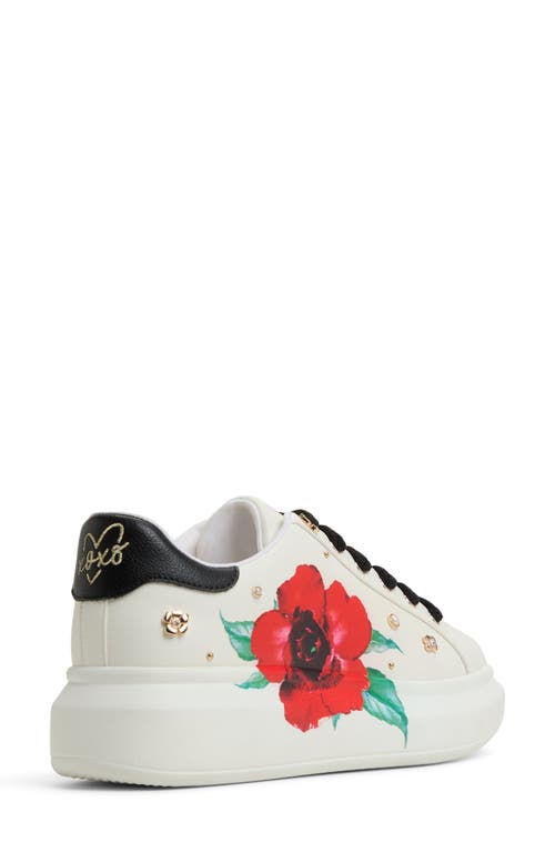 Aldo Lovekiss Low Top Sneaker In White Multi