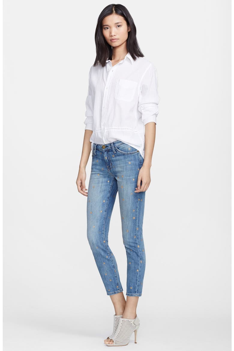 'The Seamed Prep School' Shirt, Main, color, SUGAR LACE