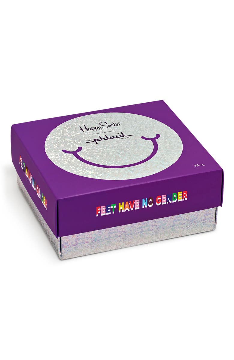 Happy Socks x Phluid Project Feet Have No Gender 2-Pack Socks, Alternate, color,