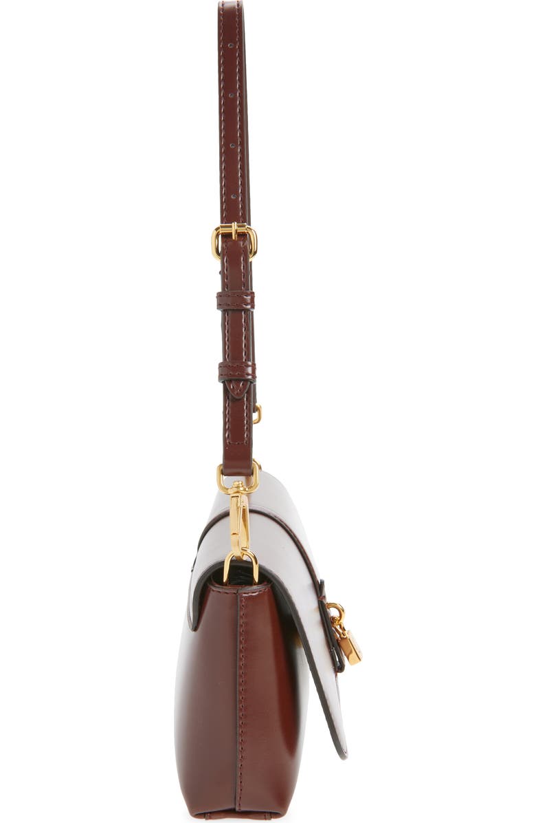 Stella McCartney Ryder Pochette, Alternate, color, Mahogany