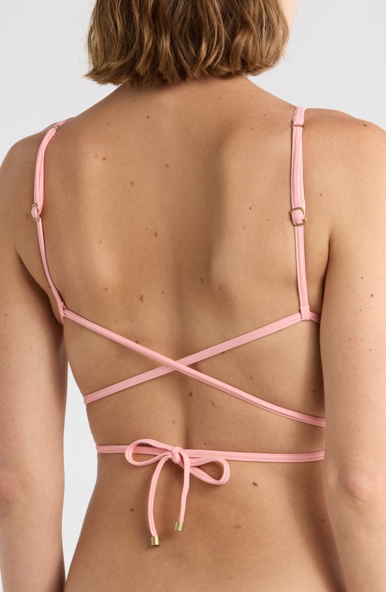 Vitamin A<sup>®</sup> Sol Strappy Bikini Top, Alternate, color, Pink Coral