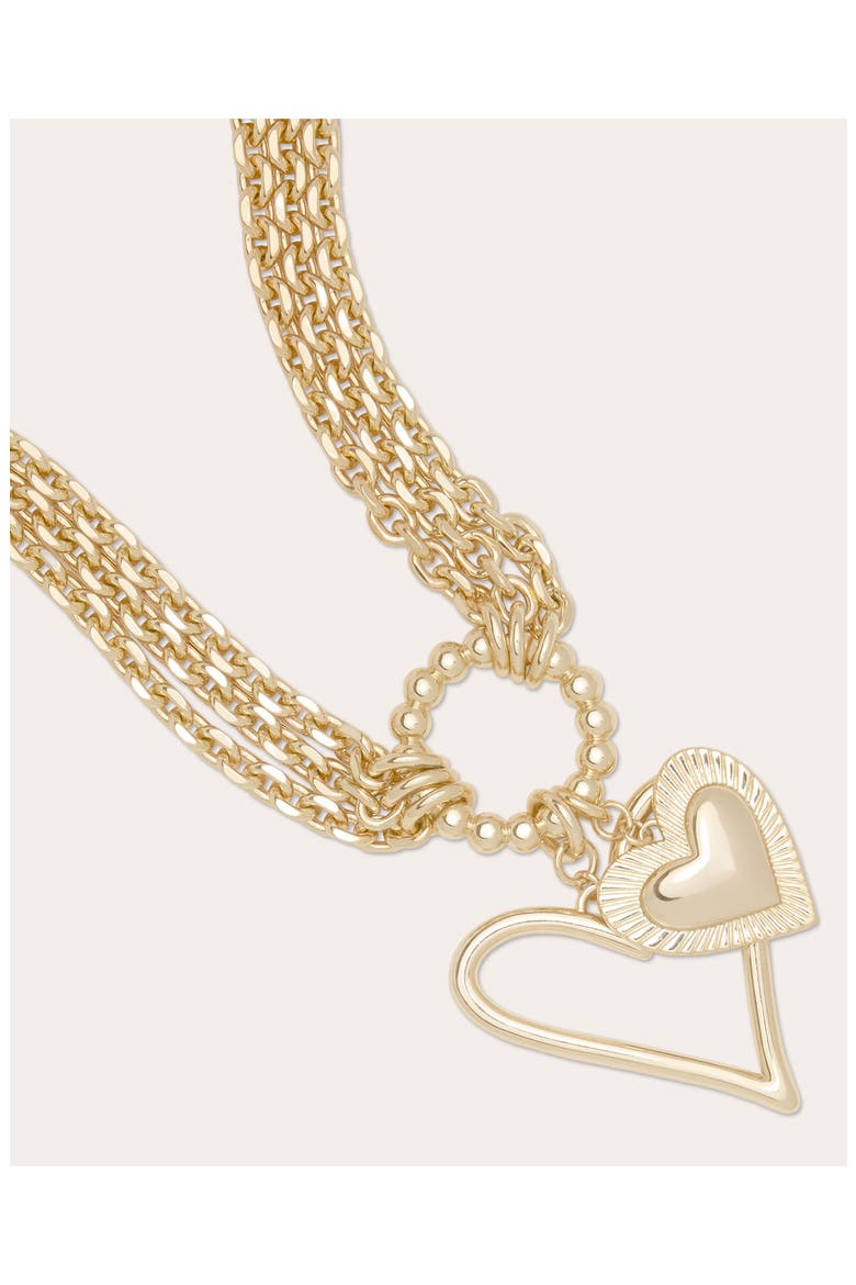 Love Charm Multichain Pendant Necklace, Alternate, color, GOLD