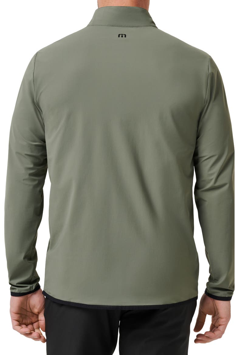 Tour Quarter Zip Pullover, Alternate, color, DARK OLIVE