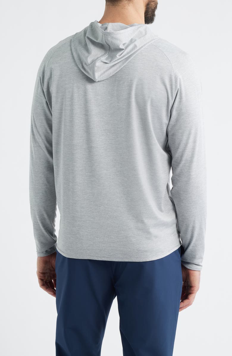 Peter Millar Crown Crafted Stealth Performance Hoodie, Alternate, color, Gale Grey