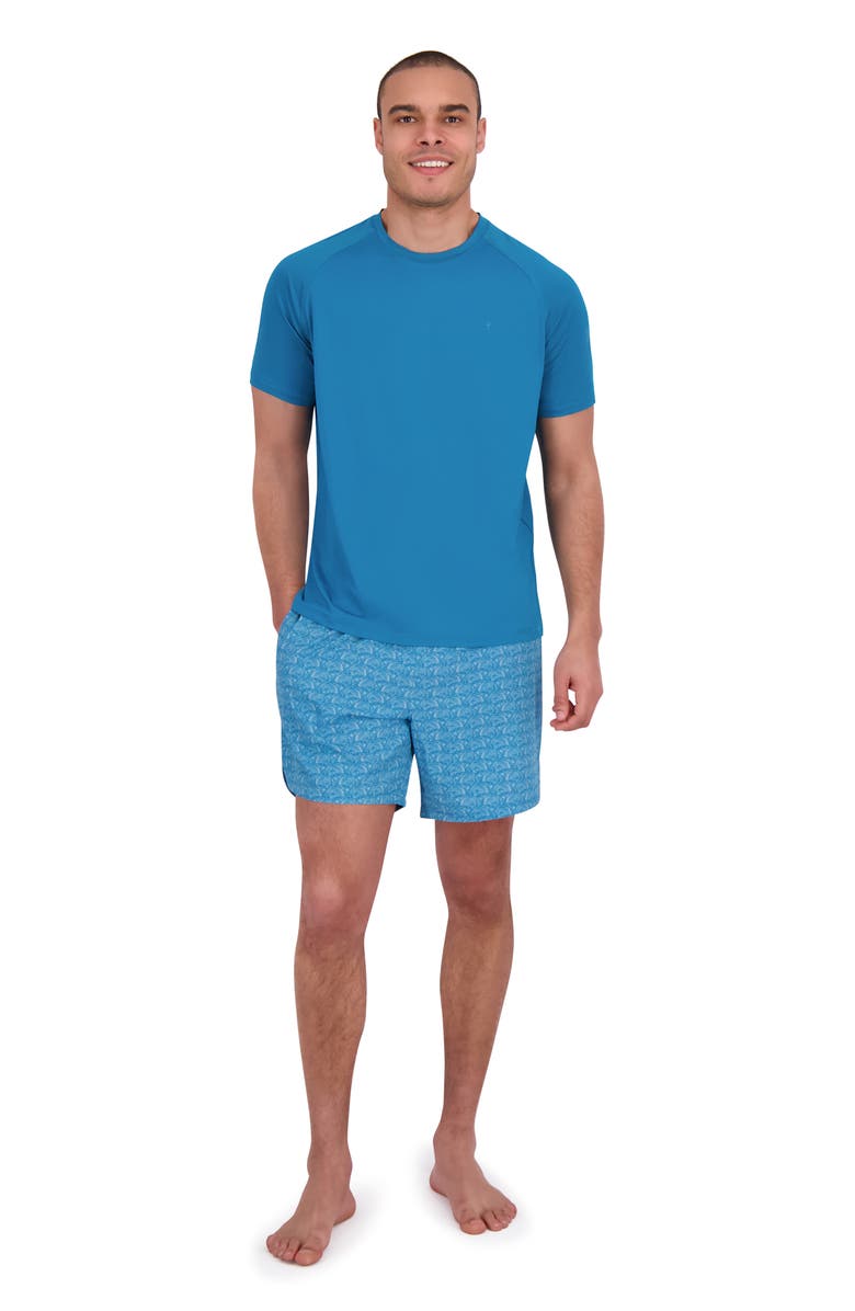 Spyder Short Sleeve Tech Waffle Rashguard, Alternate, color, Swell