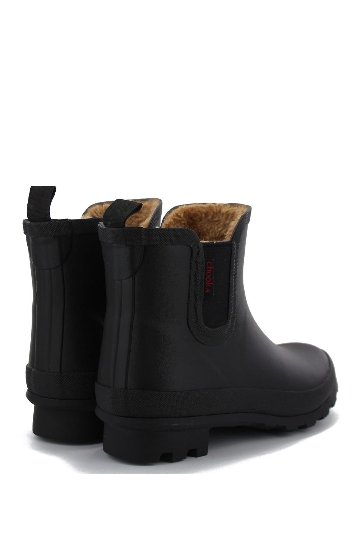Chelsea Plush Lined Boot, Alternate, color, BLACK