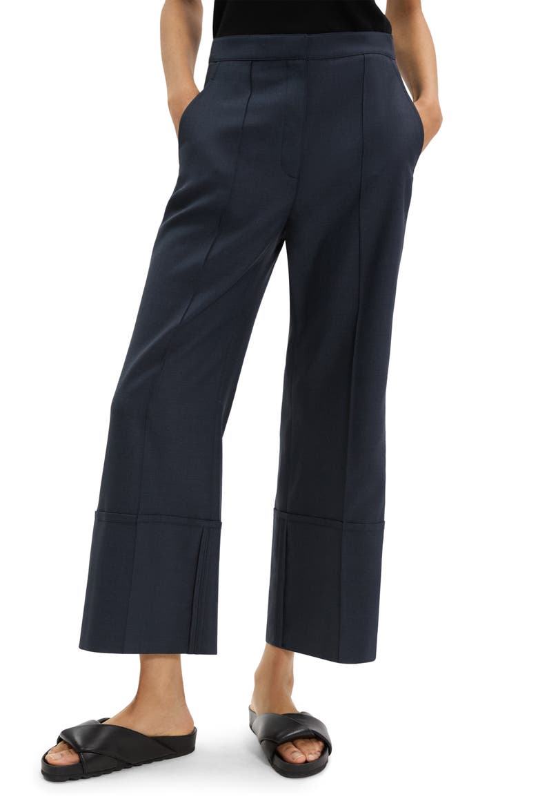 City Cuffed Crop Pants, Alternate, color, NOCTURNE NAVY