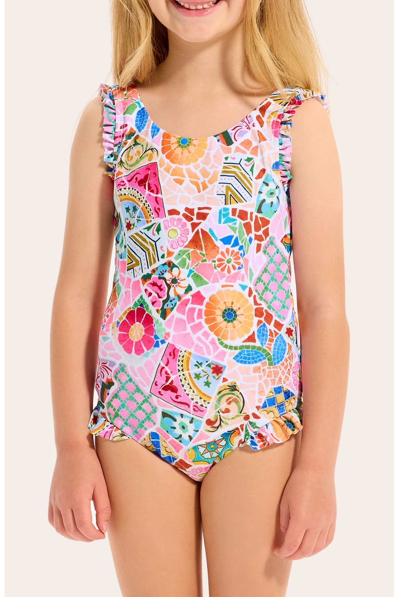 Kids' Beach Boheme One-Piece Swimsuit, Alternate, color, BEACH BOHEME