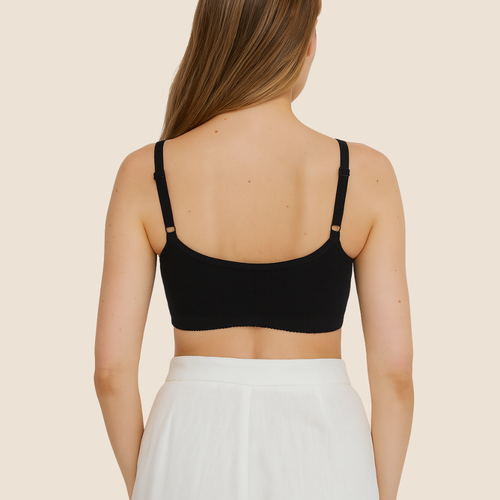 Meadow Ease Cotton Front Closure Bra For Mastectomy In Multi