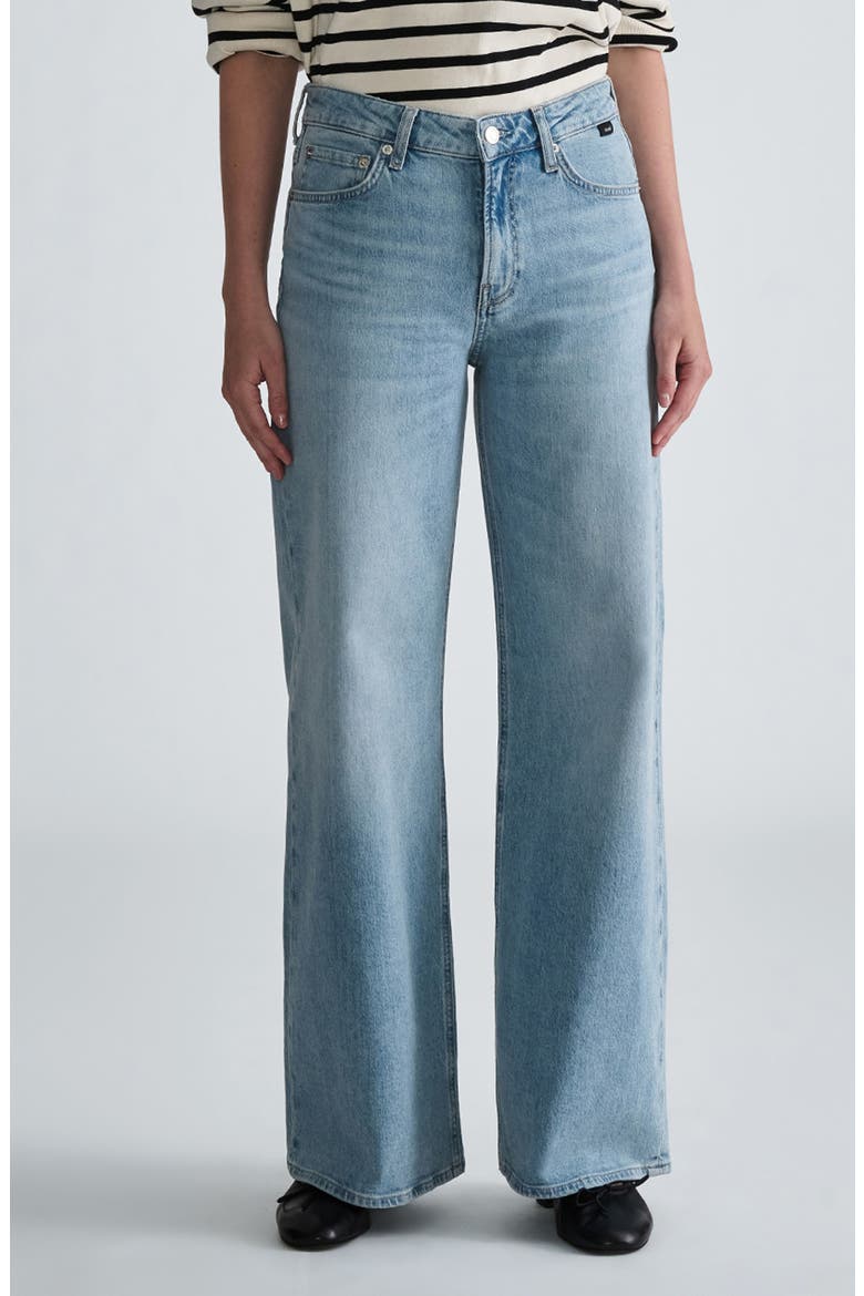 Florida High Waist Wide Leg Jeans, Main, color, BLEACHED CLASSIC BLU