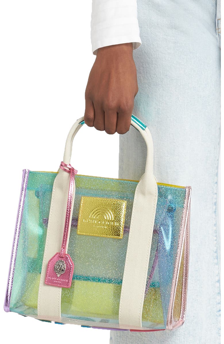 Kurt Geiger London Mini Southbank Vinyl Clear Tote, Alternate, color, Mult/Other
