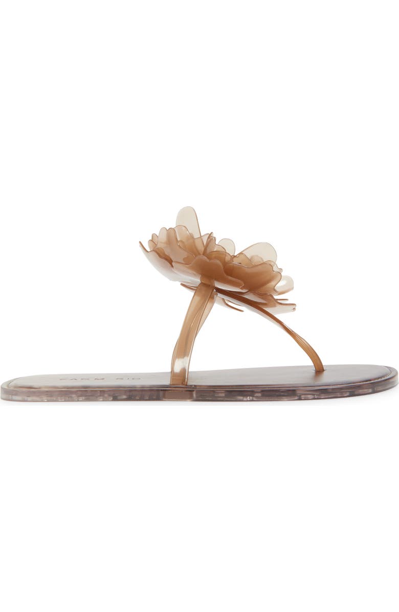 FARM Rio Flower Jelly Flip Flop, Alternate, color, Toffee And Walnut