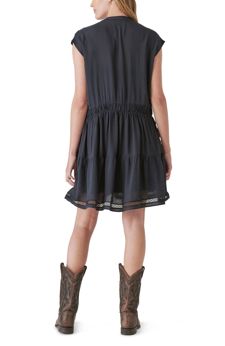 Lucky Brand Lace Inset Dress, Alternate, color, 