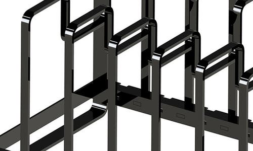 Yamazaki Cupboard Storage Rack In Black