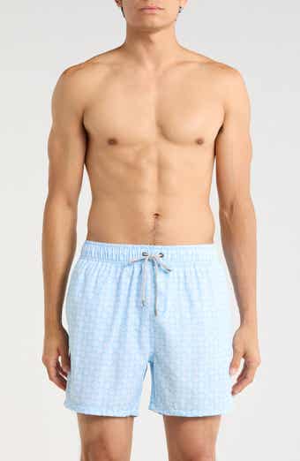 Vintage Summer Printed Volley Swim Shorts