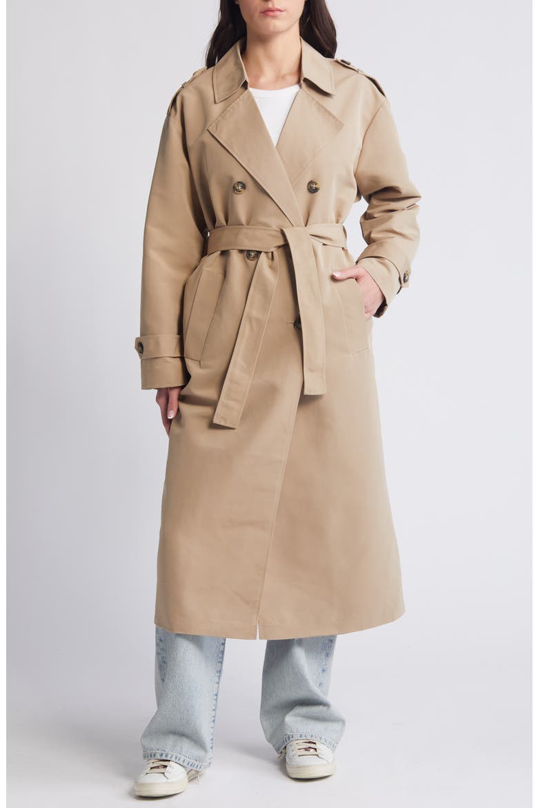 Chloe Trench Coat, Main, color, SILVER MINK