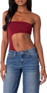 EDIKTED Indy Cutout Strapless Bodysuit