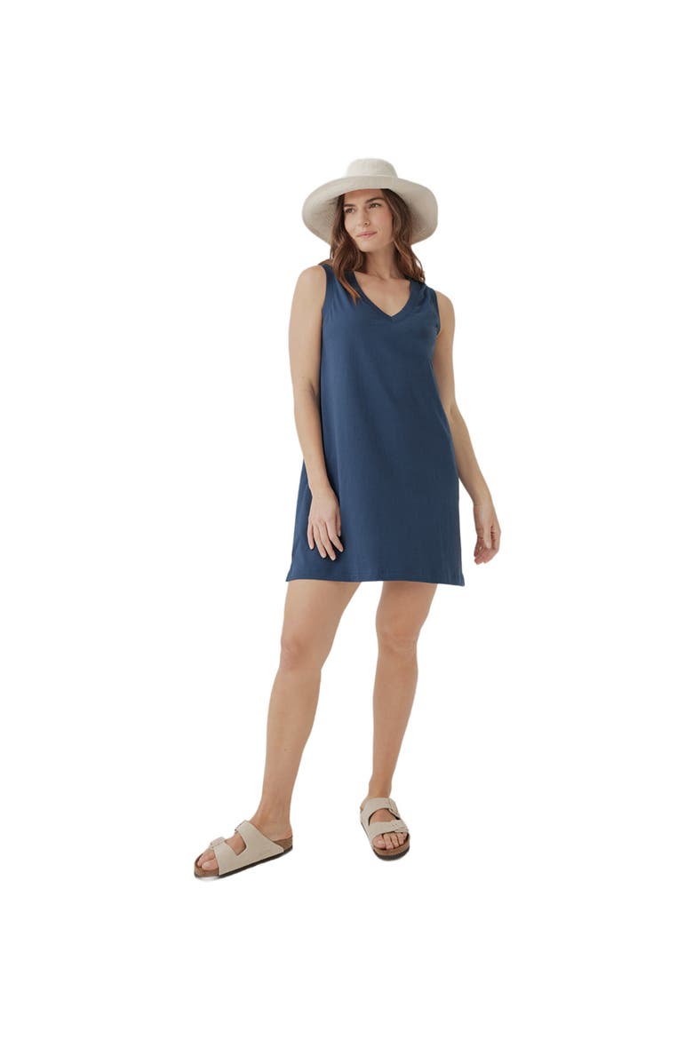 Organic Softspun A-Line Tank Dress, Alternate, color, French Navy