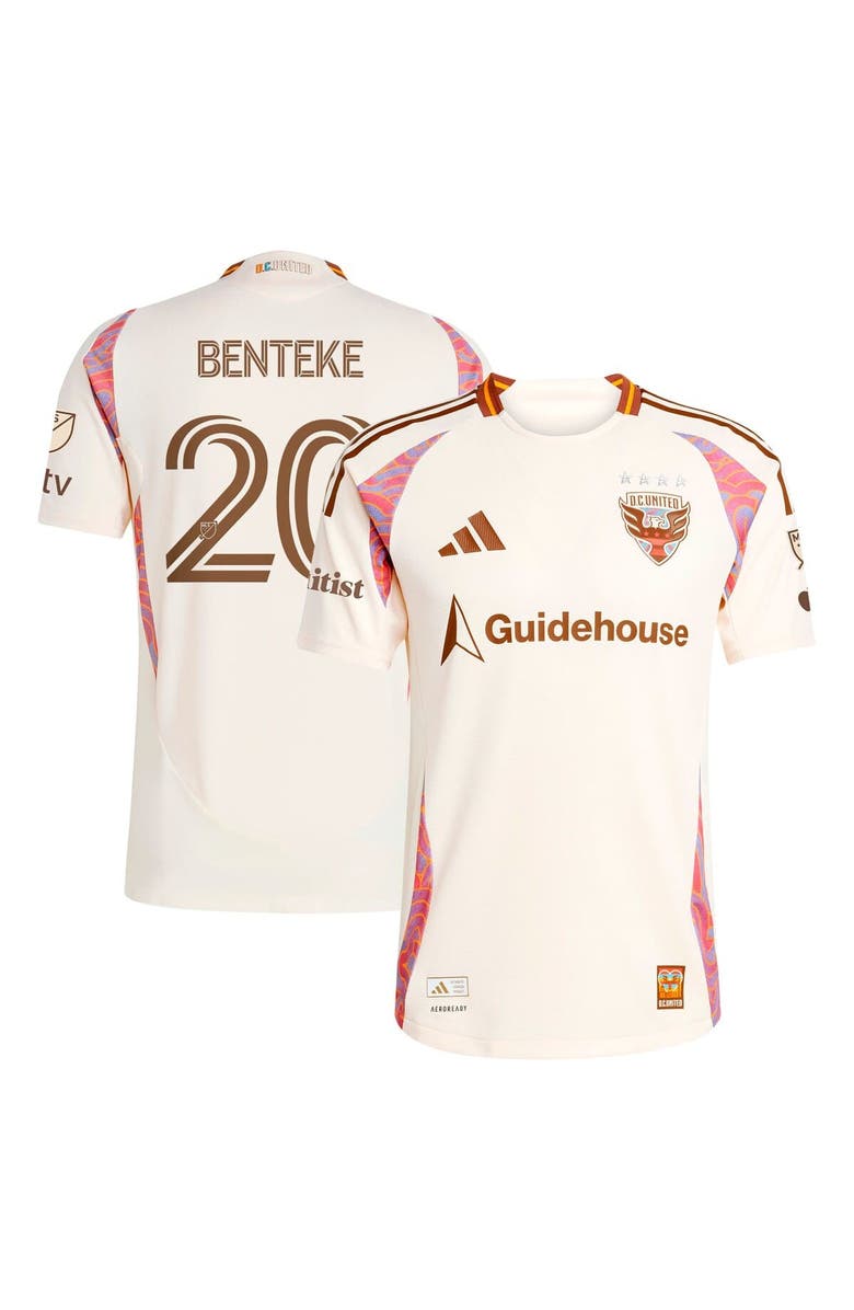 adidas Men's adidas Christian Benteke Natural D.C. United 2025 The Soul Kit Authentic Player Jersey, Main, color,
