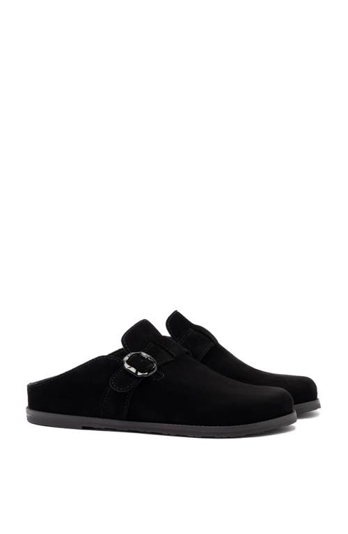 Larroude Larroudé Milan Suede Clog In Black