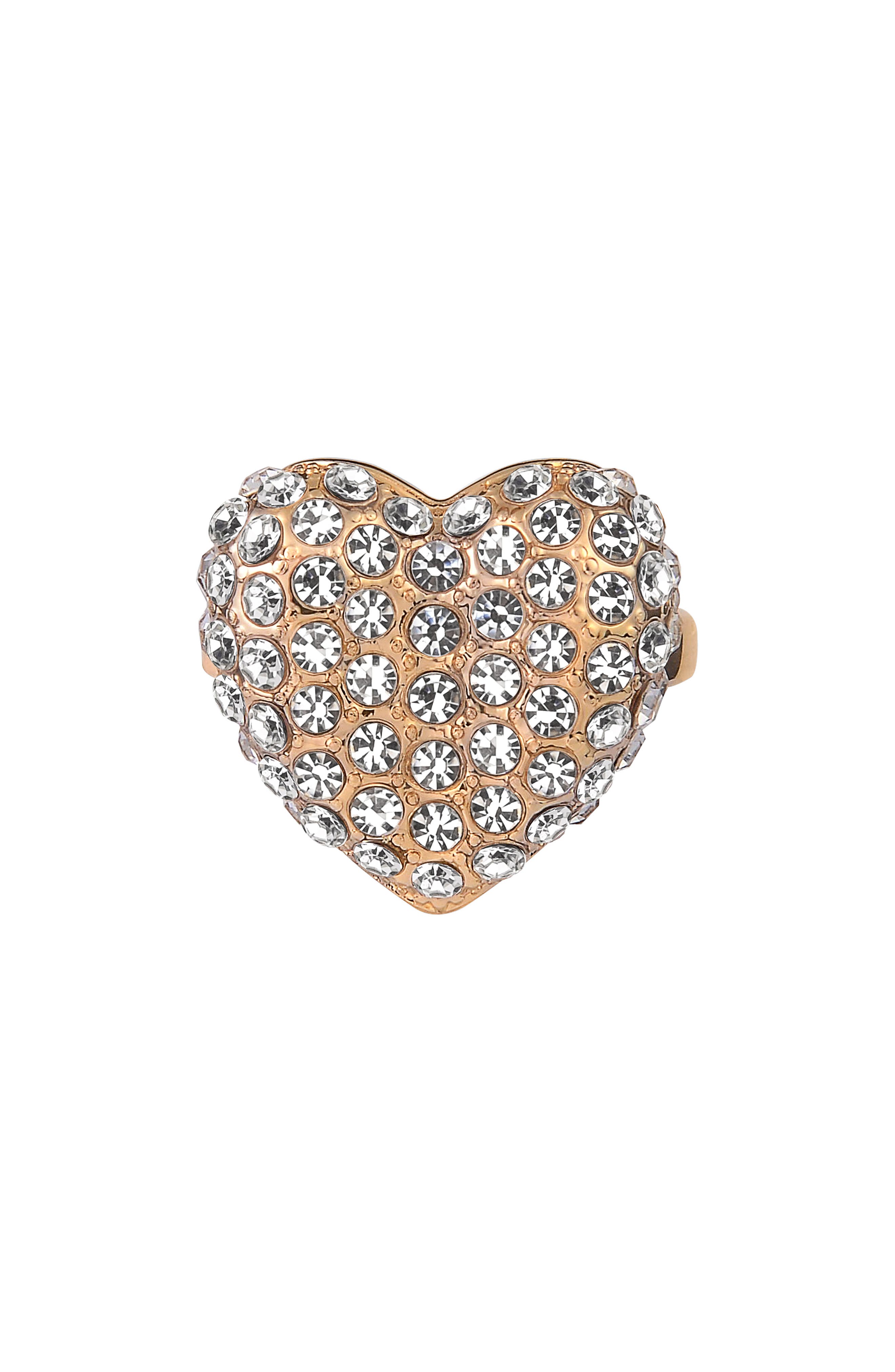 Laundry by Shelli Segal Pavé Heart Cocktail Ring