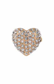 Laundry by Shelli Segal Pavé Heart Cocktail Ring