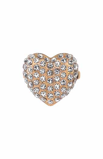 Laundry by Shelli Segal Pavé Heart Cocktail Ring