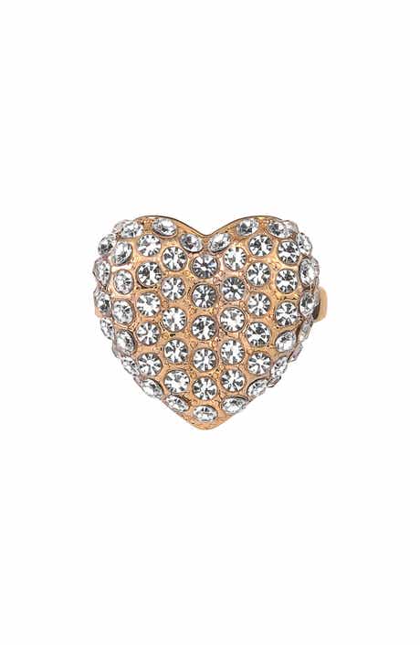 Laundry by Shelli Segal Pavé Heart Cocktail Ring