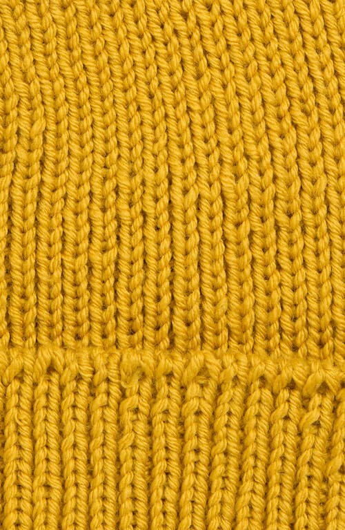 Sky High Farm Workwear Gender Inclusive Barry Merino Wool Beanie In Yellow