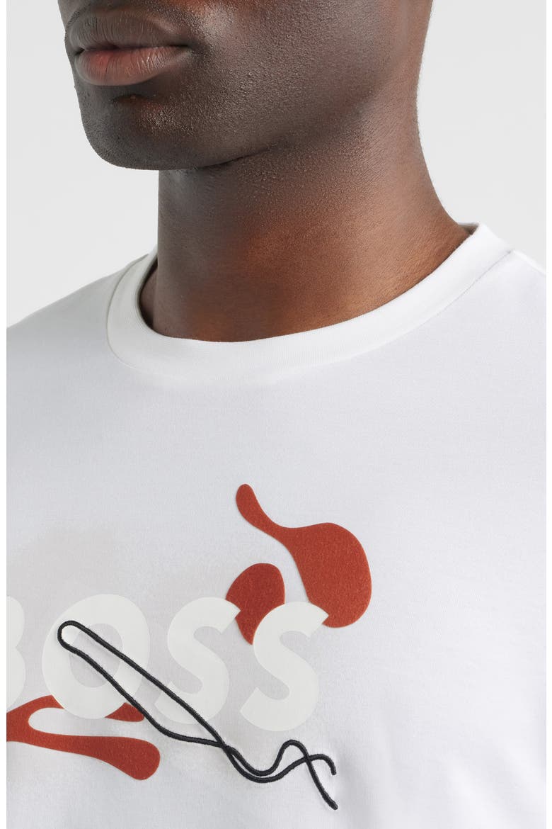 Thompson Embossed Logo Graphic T-Shirt, Alternate, color, WHITE
