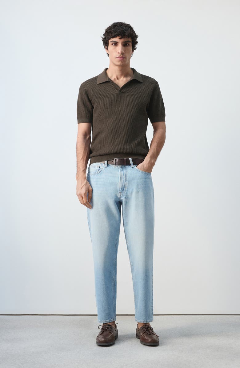 MANGO Cotton Piqué Polo, Alternate, color, Chocolate