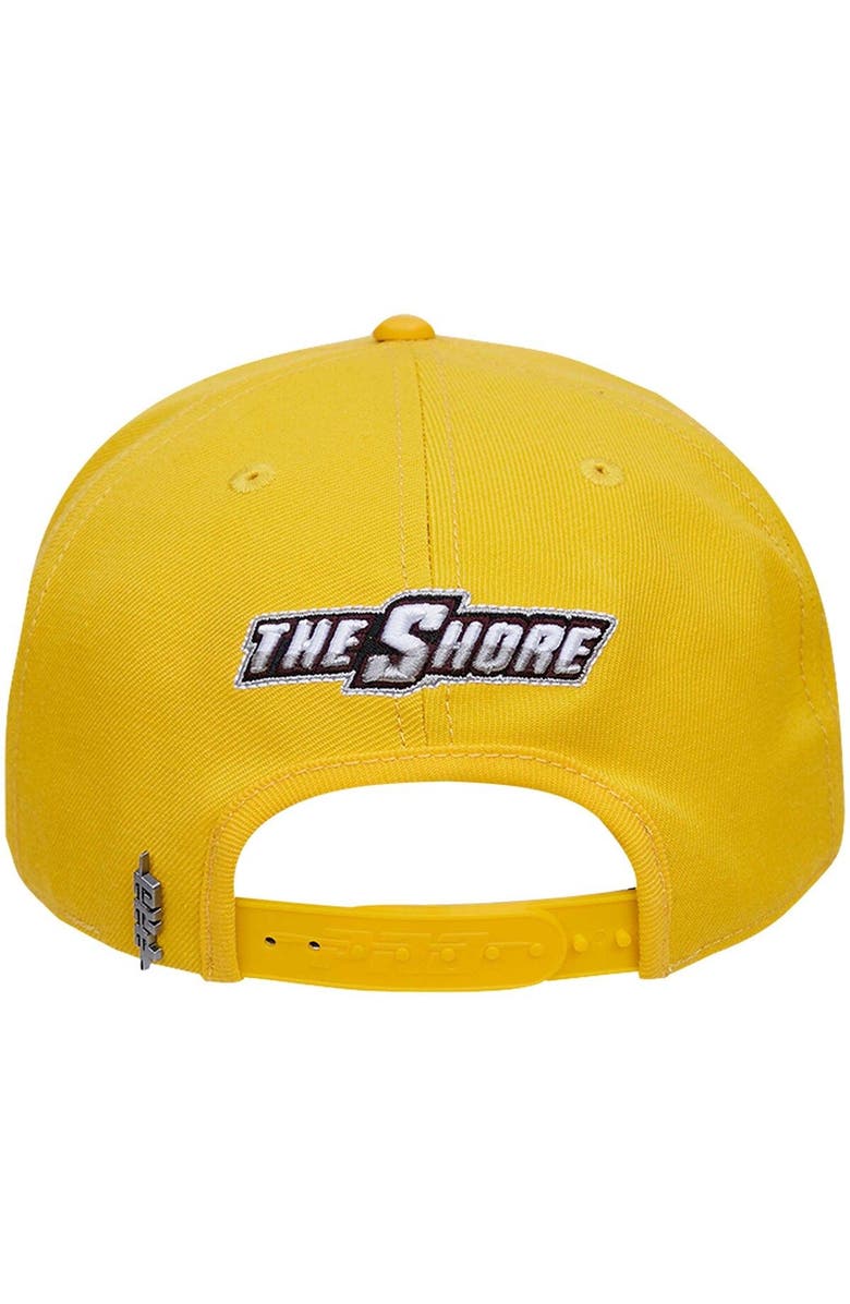 PRO STANDARD Men's Pro Standard Gold Maryland Eastern Shore Hawks Evergreen Hawks Snapback Hat, Alternate, color, Gold